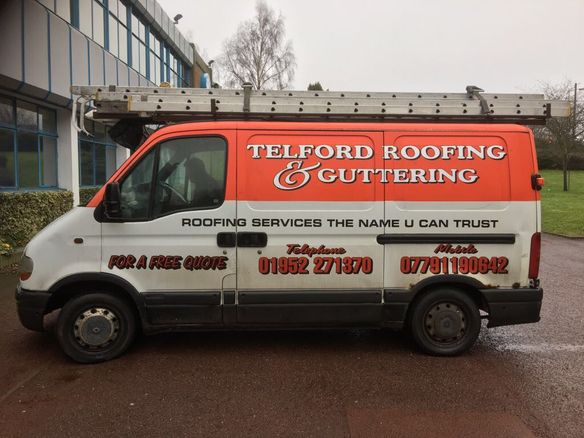 teflord roofing and guttering van